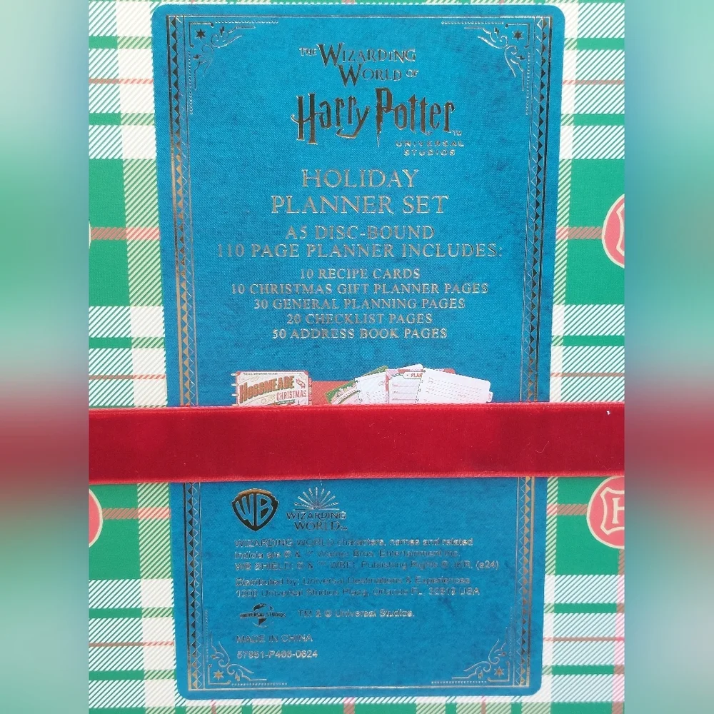 2024 Universal Studios Harry‎ Potter Hogsmeade For Christmas Journal Planner Set
